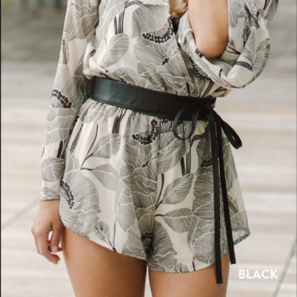 CINCH OBI BELT (Black)